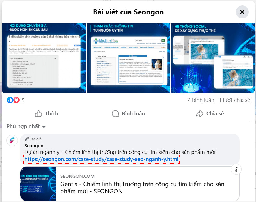 Chia sẻ bài viết lên các trang social giúp tăng traffic và nhận diện thương hiệu